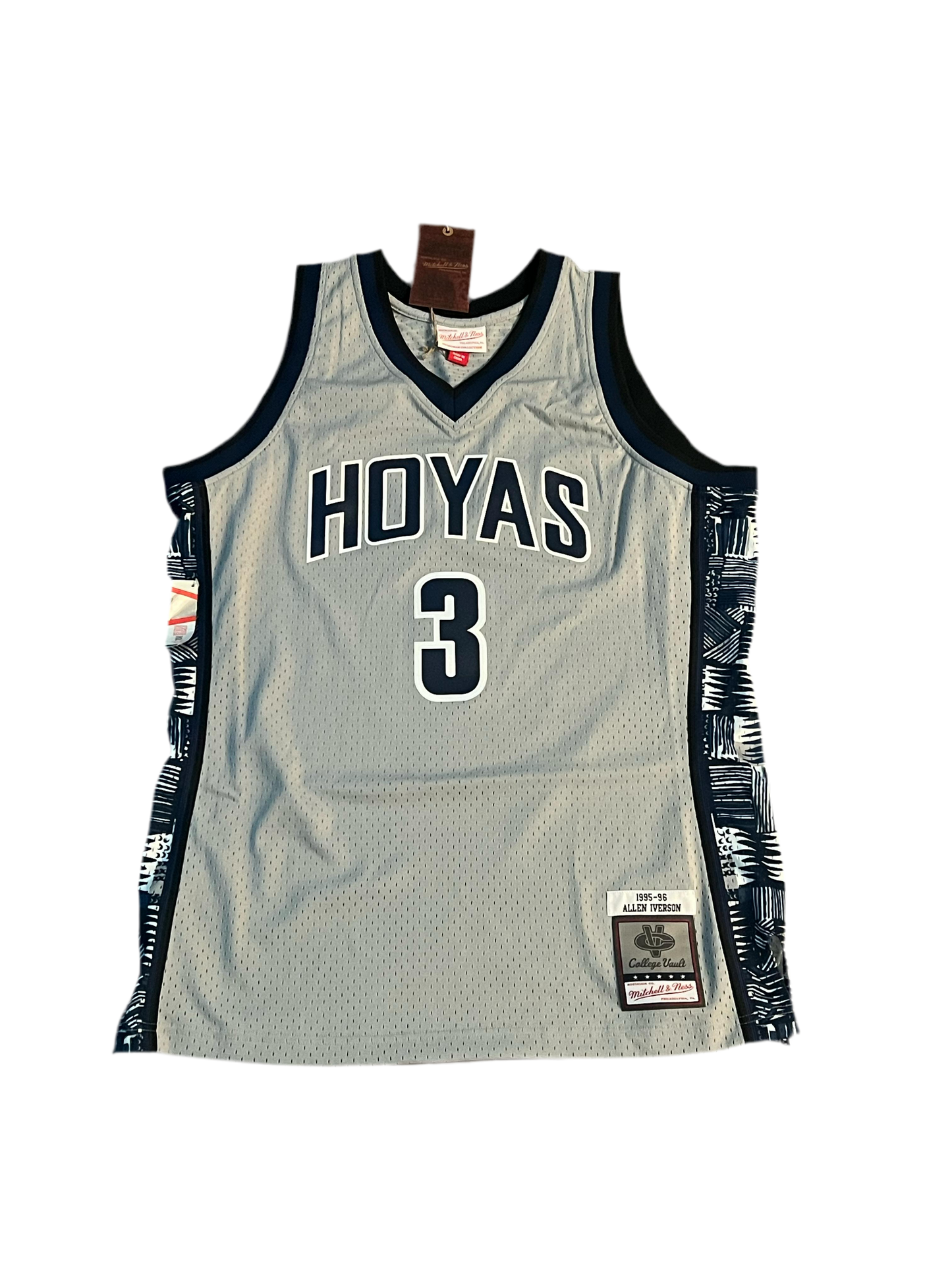 Allen Iverson Gray Georgetown Hoyas 1995/96 Swingman Player Jersey