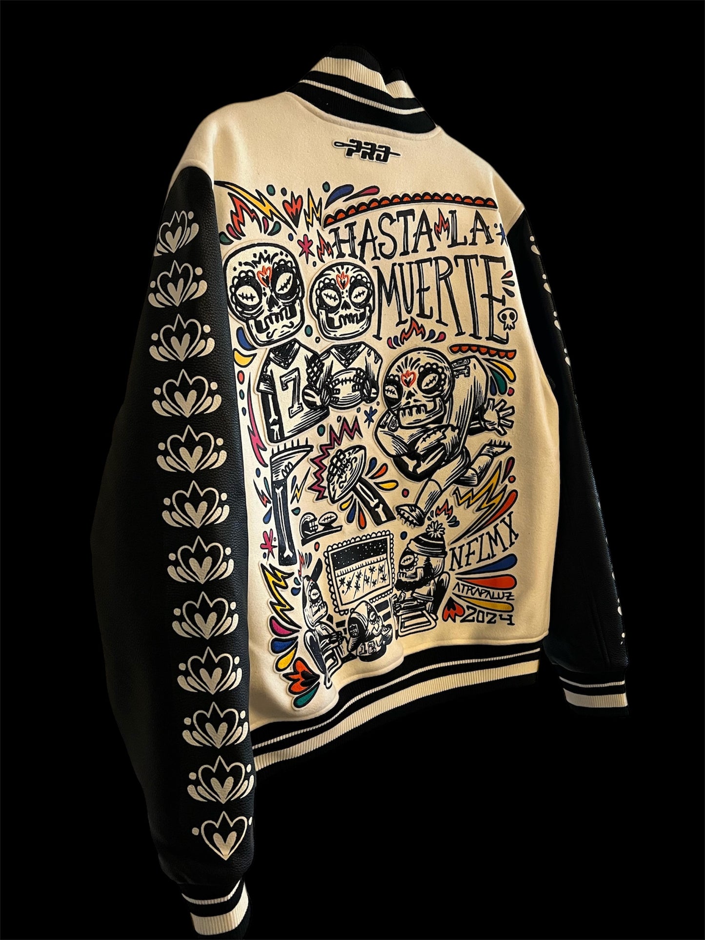 Chamarra Varsity Hasta La Muerte NFL Bordado Pro Standard