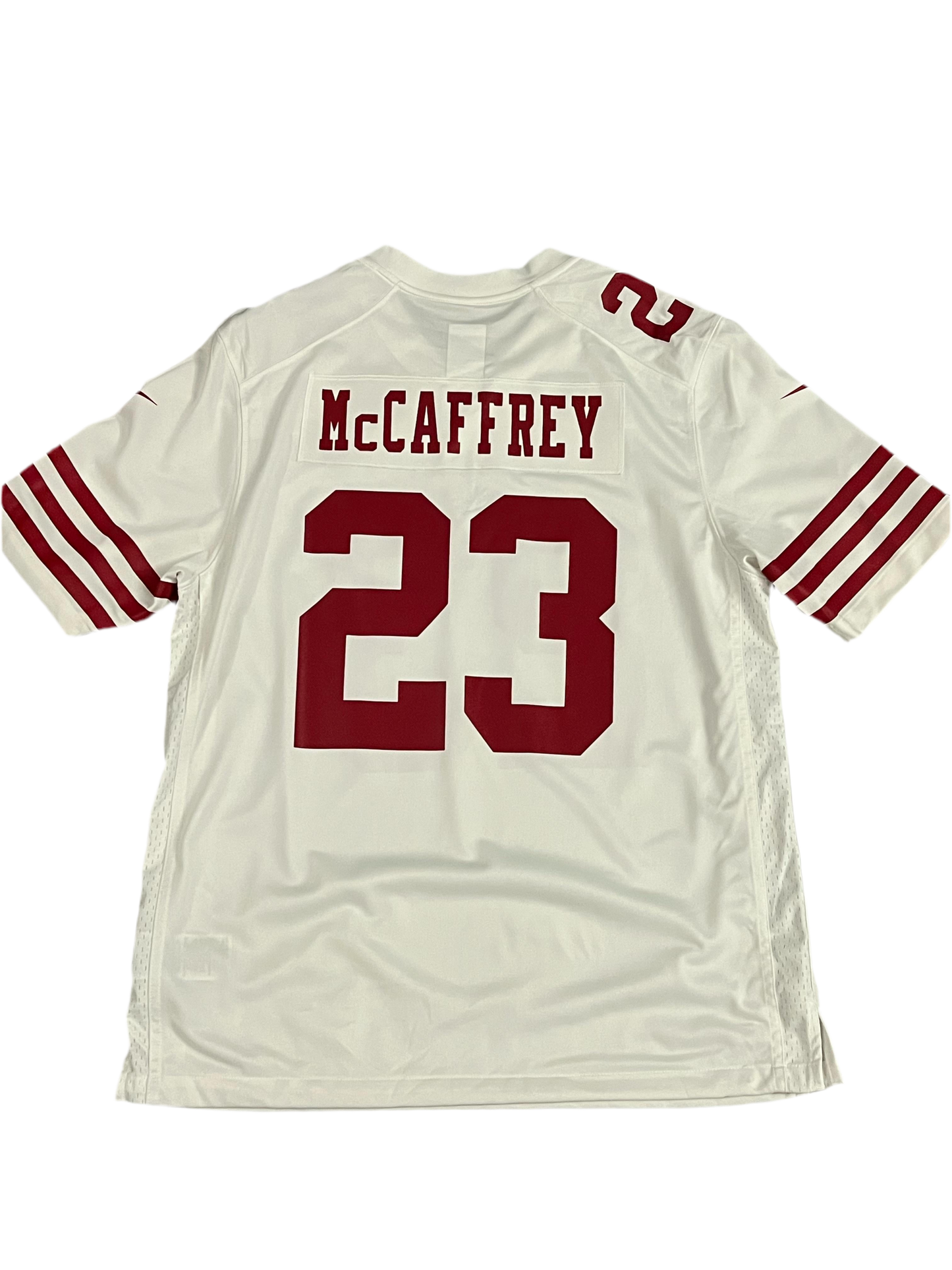 Christian McCaffrey San Francisco 49ers Nike Game Player Jersey - White