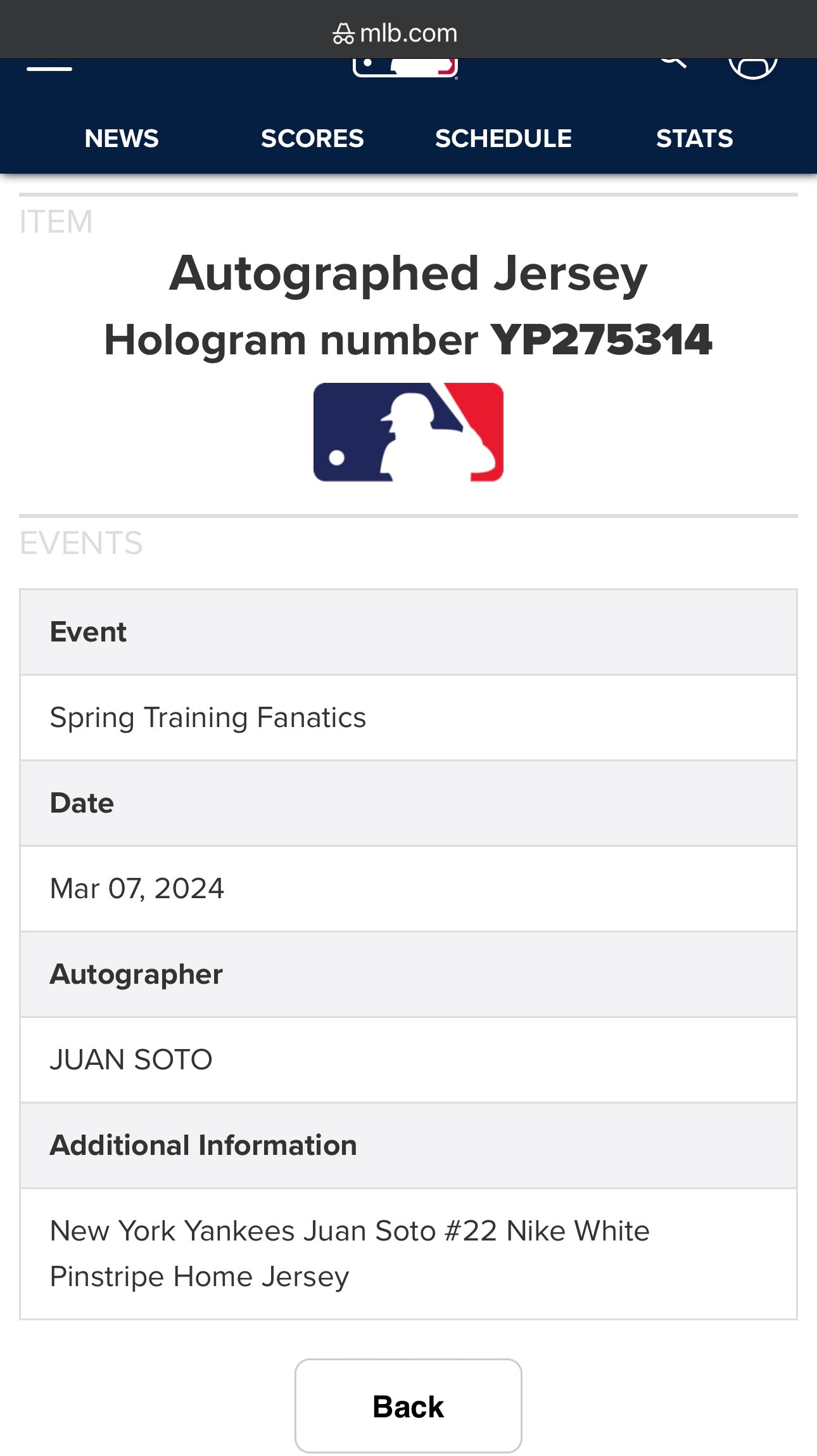 JERSEY FIRMADO JUAN SOTO