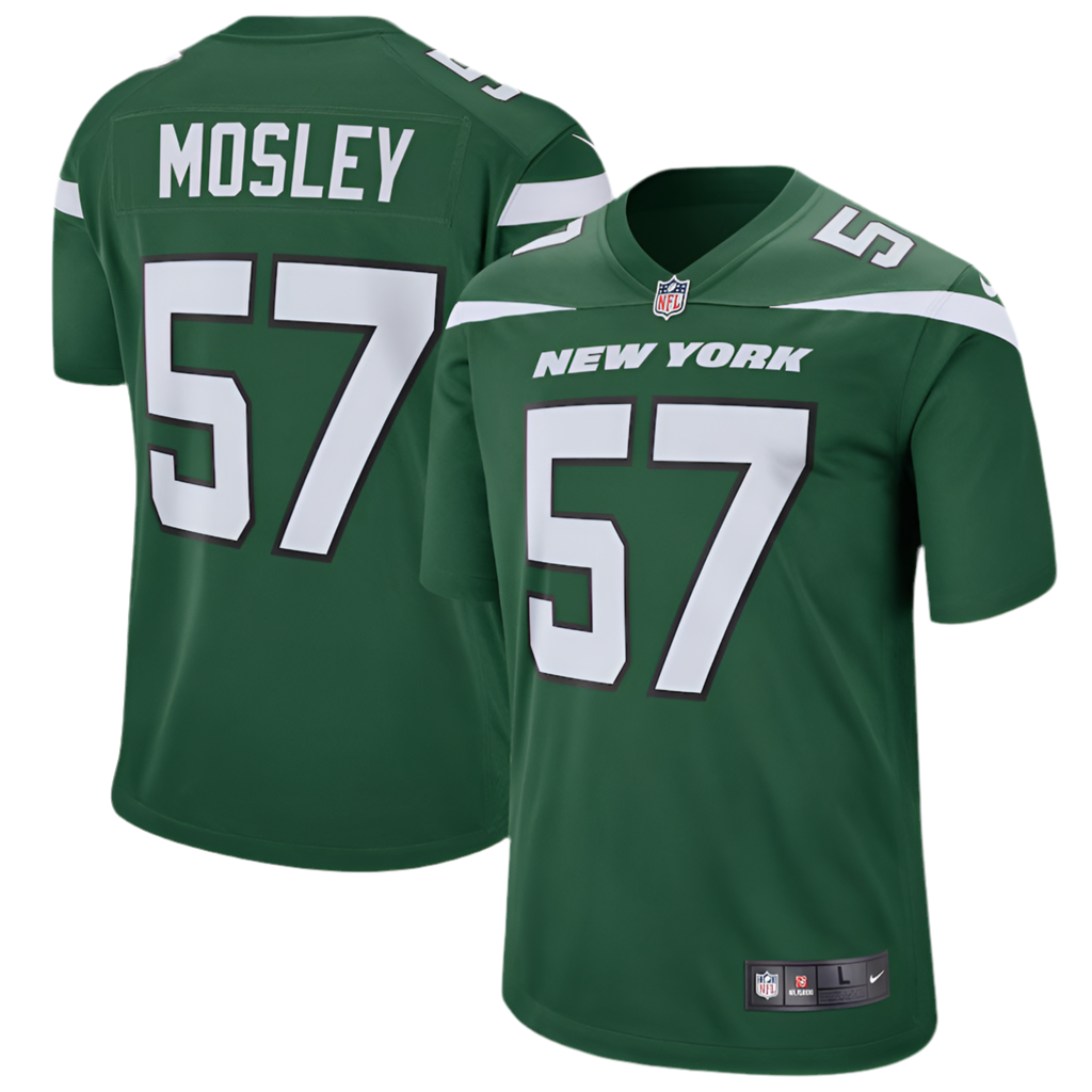 Men's C.J. Mosley Gotham Green New York Jets Game Jersey