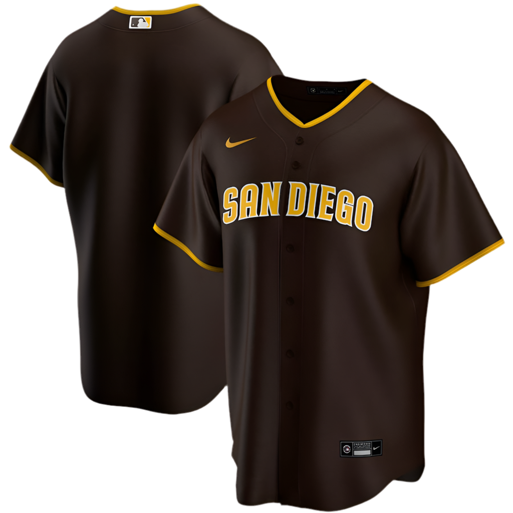 San Diego Padres Nike Road Team Jersey - Brown