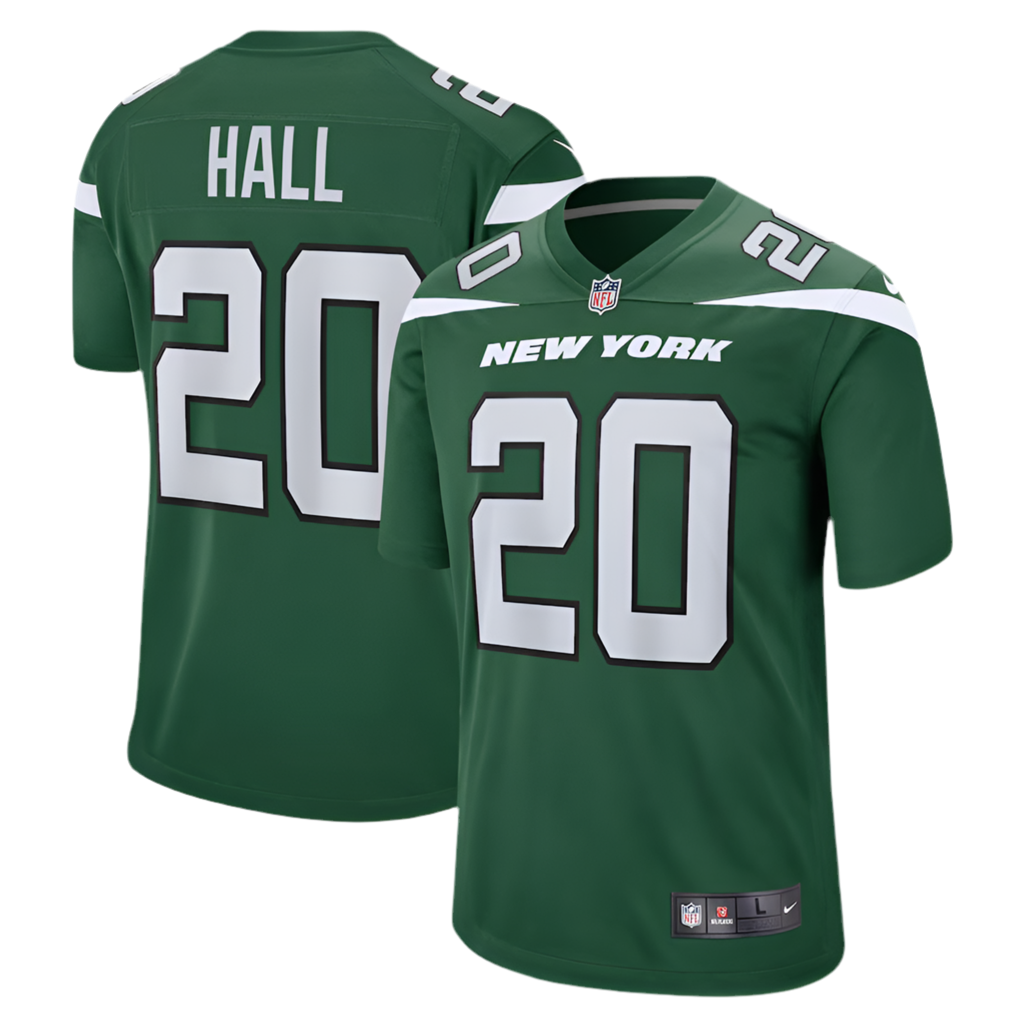Breece Hall Green New York Jets Player Game Jersey