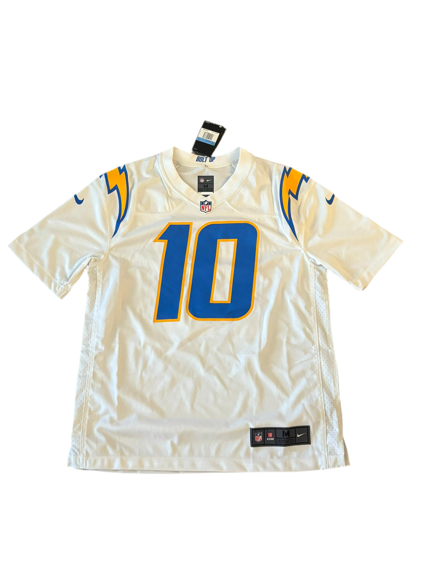 Hombre Nike Justin Herbert White Los Angeles Chargers Game Jersey
