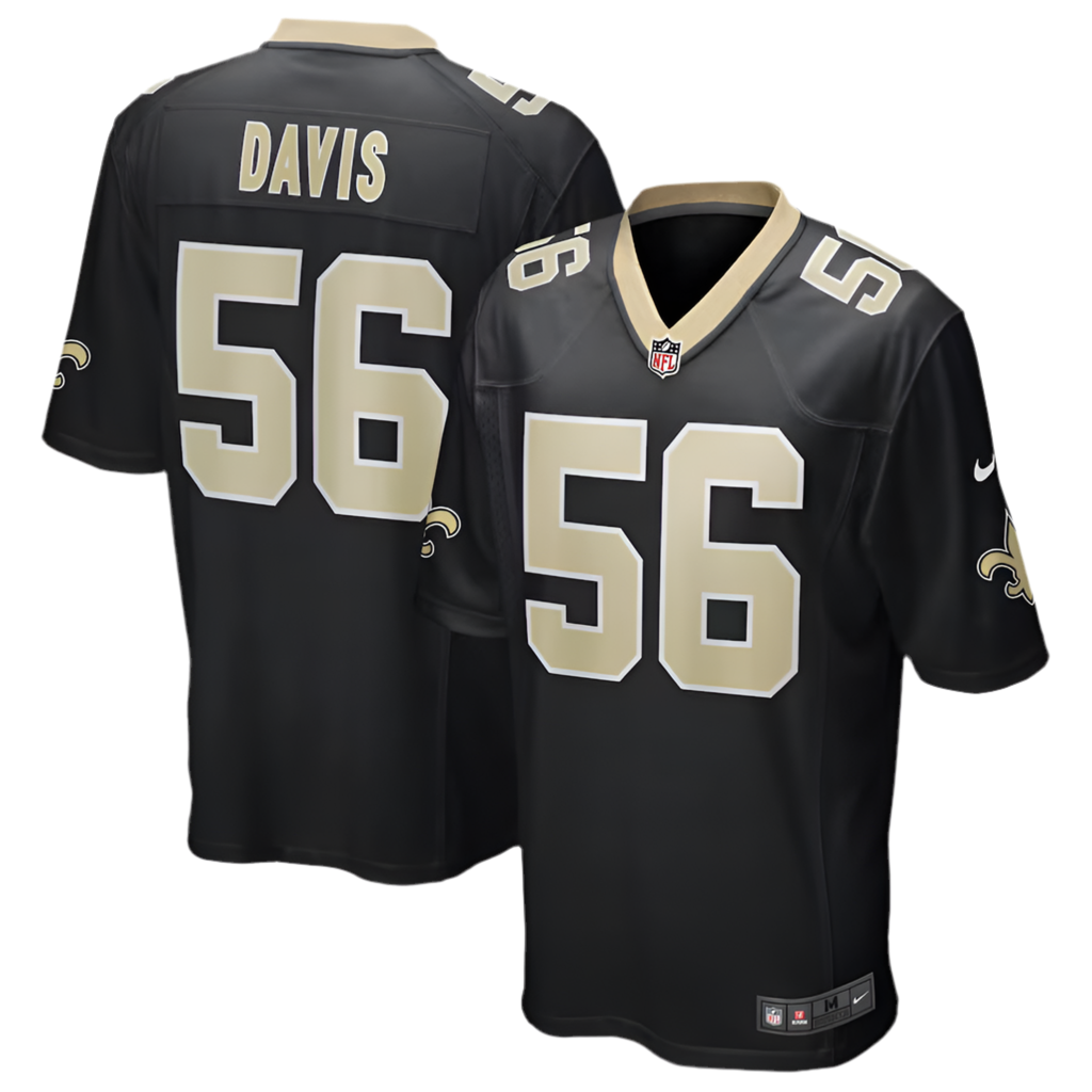 Demario Davis New Orleans Saints Game Jersey - Black