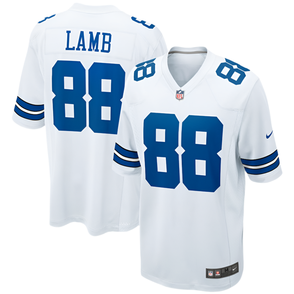 CeeDee Lamb Dallas Cowboys Nike Game Team Jersey - White