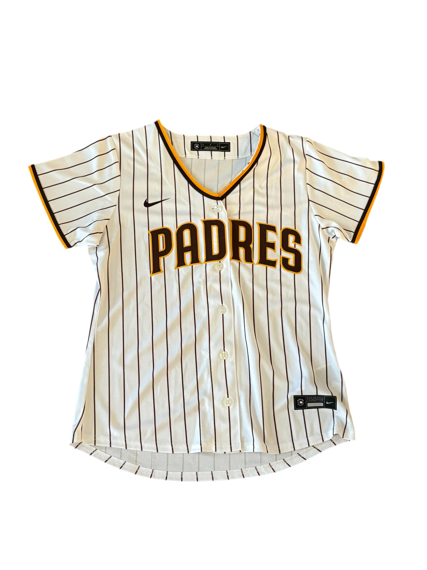 Camiseta Nike del equipo local de los San Diego Padres para mujer - Blanco