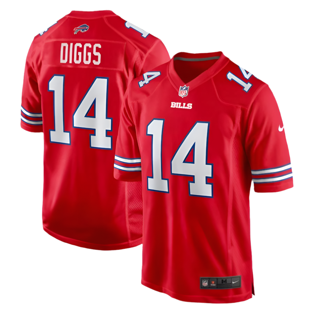 Stefon Diggs Red Buffalo Bills Alternate Game Jersey