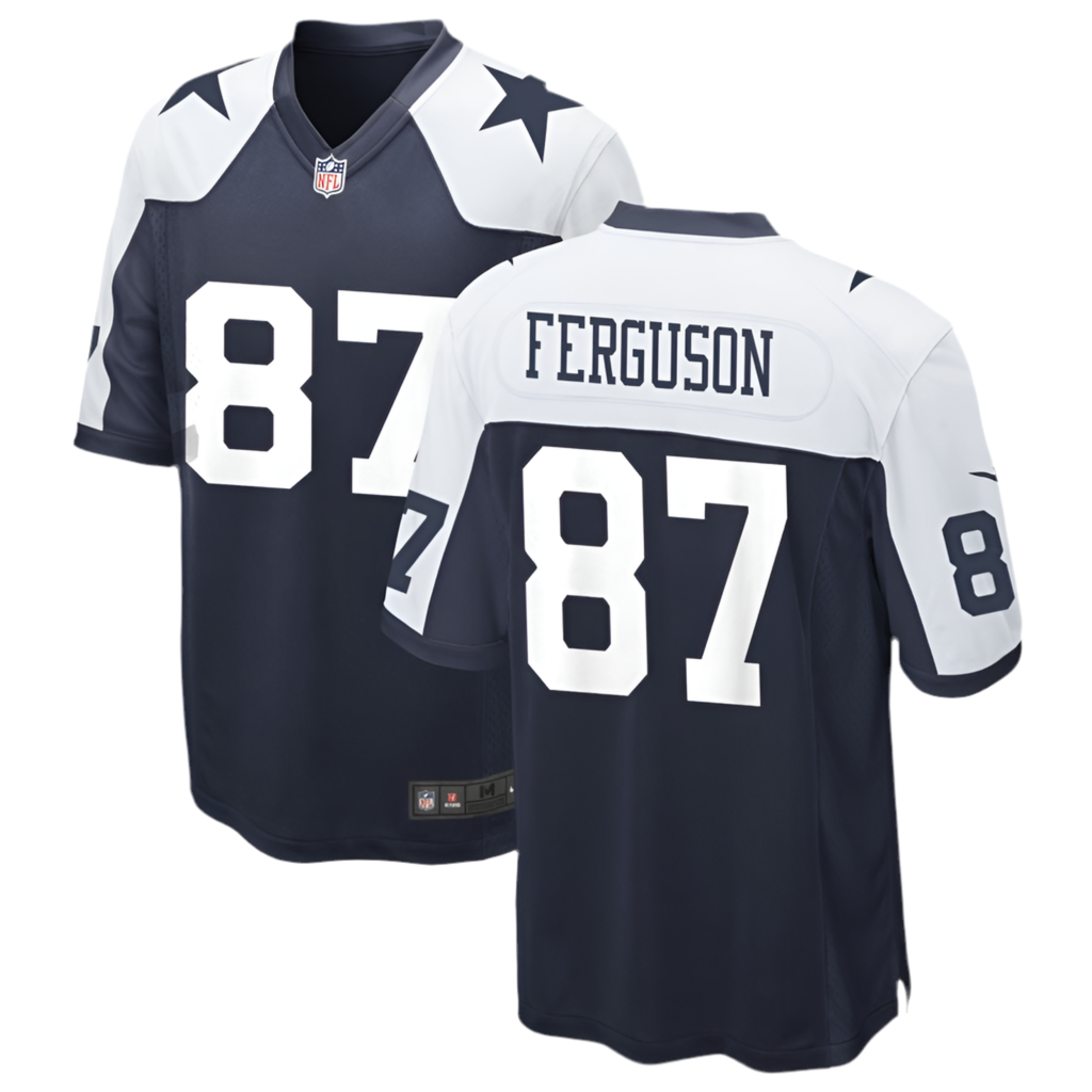 Dallas Cowboys Alternate Jake Ferguson Game Jersey - Navy