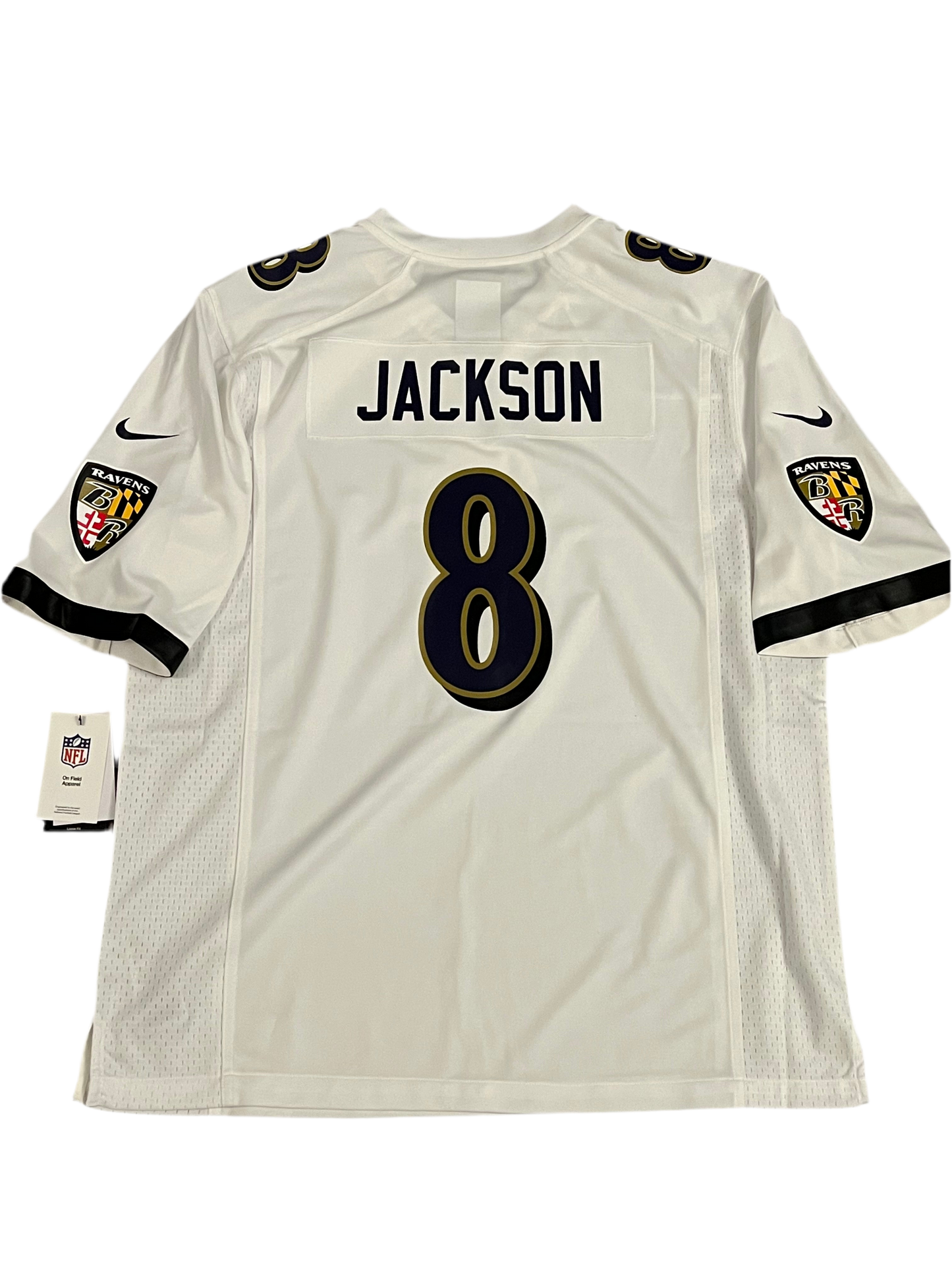 Lamar Jackson Baltimore Ravens Nike Game Jersey - White
