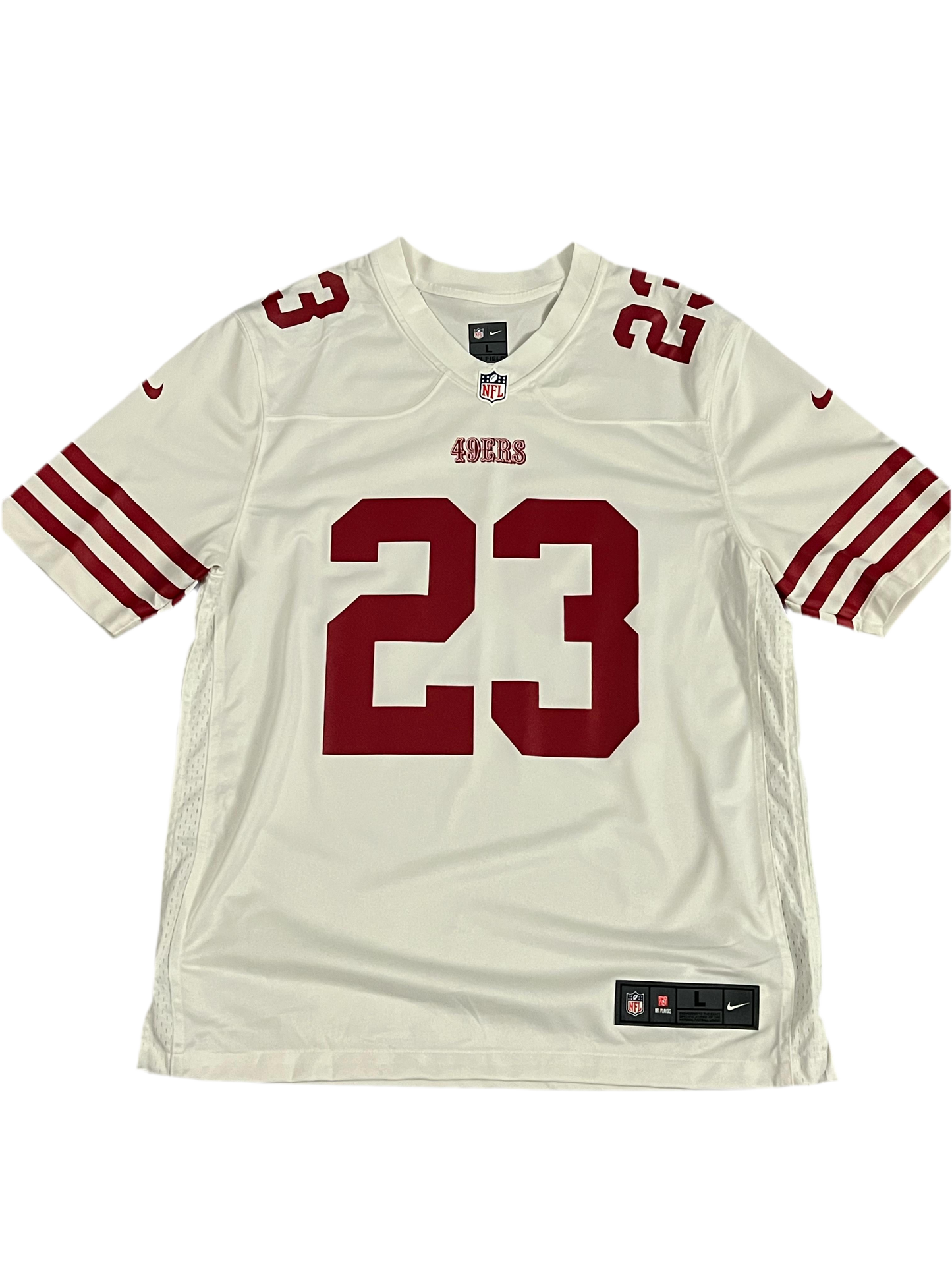 Christian McCaffrey San Francisco 49ers Nike Game Player Jersey - White