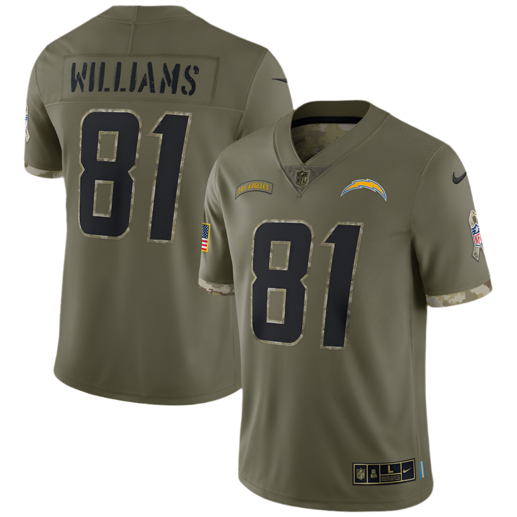 Mike Williams Salute to Service Jerseys Chargers