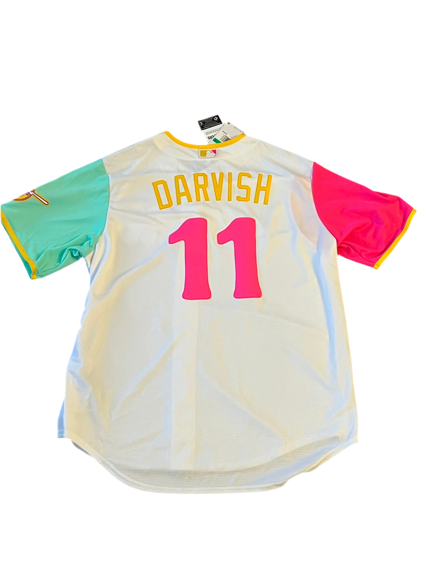 Men's San Diego Padres Yu Darvish Nike White City Connect