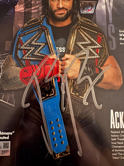 Roman Reigns Autografiada "1000 Days as Champ" 11" x 14"  FOTO Fanatics