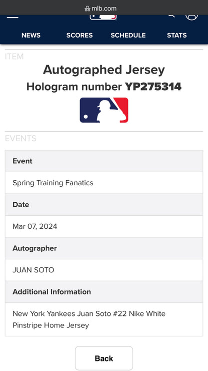 JERSEY FIRMADO JUAN SOTO