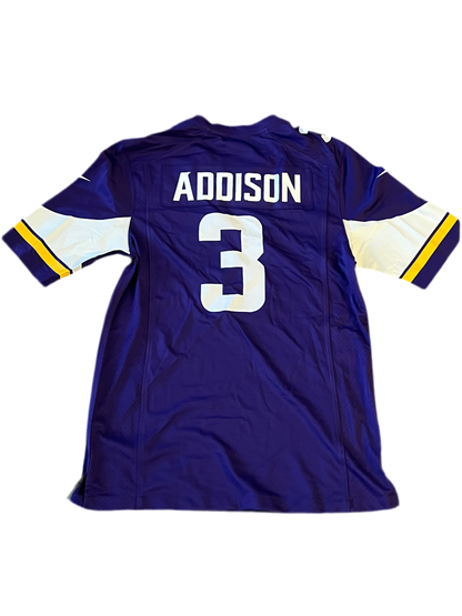 Jordan Addison Minnesota Vikings Classic Player Game Jersey - Purple