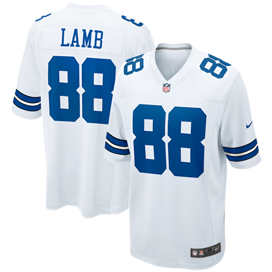 CeeDee Lamb Dallas Cowboys Nike Game Team Jersey - White
