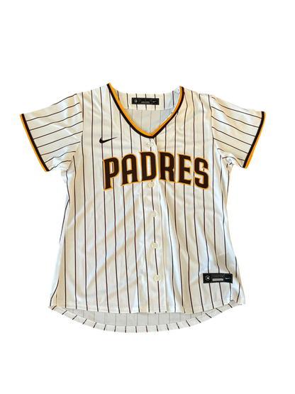 Camiseta Nike del equipo local de los San Diego Padres para mujer - Blanco