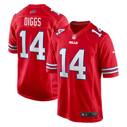 Stefon Diggs Red Buffalo Bills Alternate Game Jersey