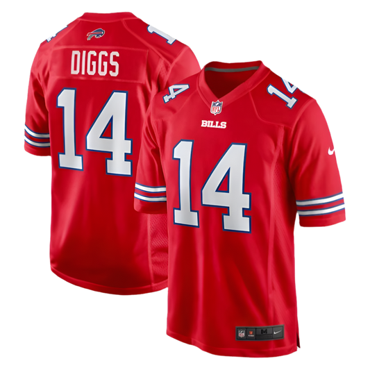 Stefon Diggs Red Buffalo Bills Alternate Game Jersey