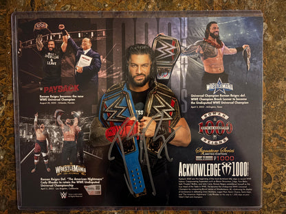 Roman Reigns Autografiada "1000 Days as Champ" 11" x 14"  FOTO Fanatics