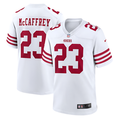 Christian McCaffrey San Francisco 49ers Nike Game Player Jersey - White