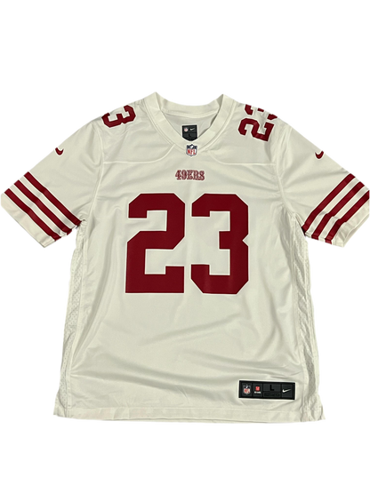 Christian McCaffrey San Francisco 49ers Nike Game Player Jersey - White