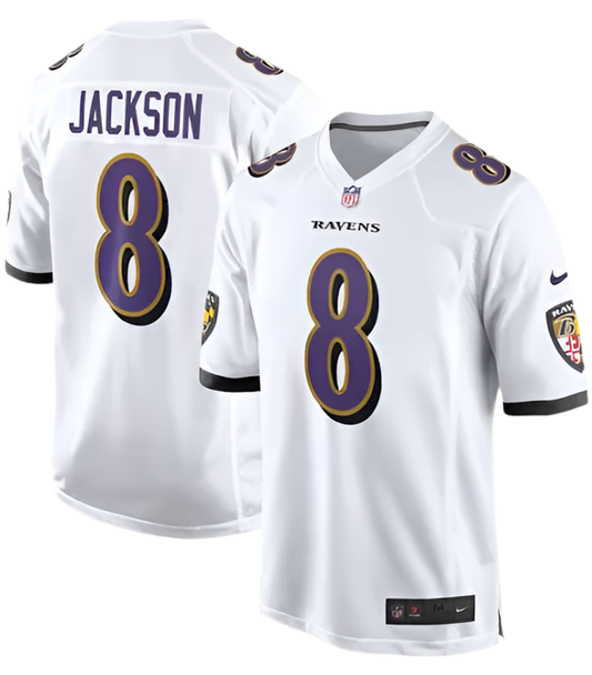 Lamar Jackson Baltimore Ravens Nike Game Jersey - White