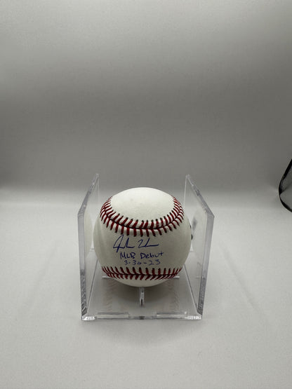 BOLA FIRMADA JORDAN WALKER Inscripción “MLB DEBUT 3-30-23”